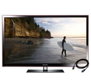 Samsung 64 1080p 600Hz Plasma HDTV with BonusHDMI Cable —