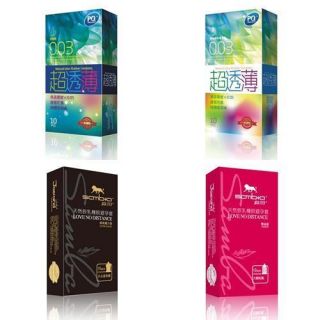100 Condoms Fetherlite Dot Ribbed Mix 4 Styles Come from Family