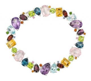 Sterling 30 cttw Multi gemstone 7 1/4 Bracelet —