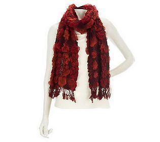 Layers by Lizden Bubble Wrap Scarf with Fringe —