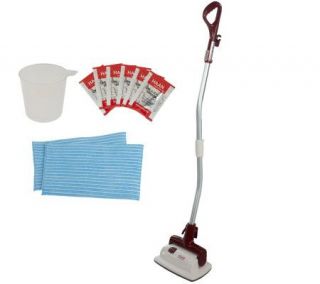 Haan Floor Steamer and Sanitizer w/ 2 Microfiber Pads & Carpet Tray 