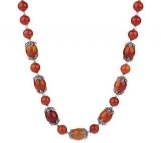 Artisan Crafted Graduated Gemstone Bead 27 Necklace —