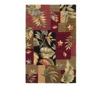 53 x 83 Foliage Panel Wool Handmade Rug   H146527