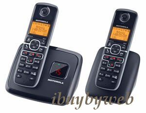 Motorola L702 DECT 6 0 2 Cordless Phones w Answering Machine Caller ID