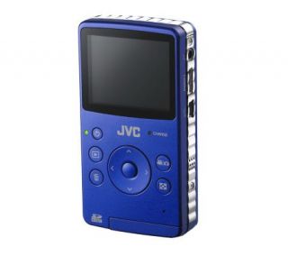 JVC Picsio GCFM1 HD Memory Camcorder   Blue —