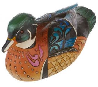 Jim Shore Heartwood Creek Wildlife Duck Decoy Figurine —