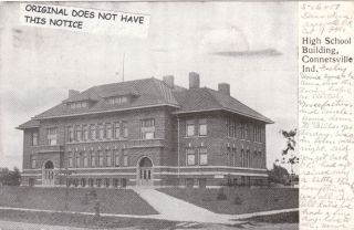 Connersville Indiana High School 1907