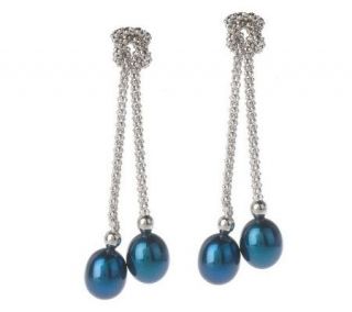 Honora 7mm Cultured Pearl Drop Earrings, Sterling —