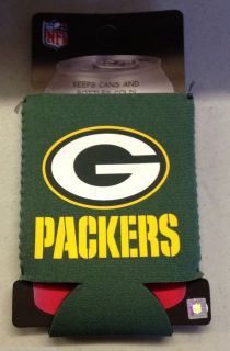 Green Bay Packers Collapsible Can Bottle Holder Koozie NEW NFL