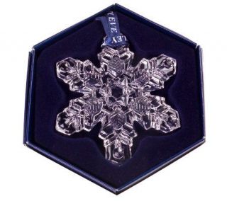 Bentley Crystal Snowy Eve Snowflake Ornament —