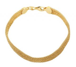 EternaGold 8 Diamond Cut Woven Bracelet, 14K Gold, 6.5g —