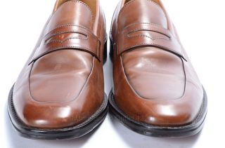 Cole Haan Brown 9 Leather Slip on Martino Penny Loafer Shoe Discolored
