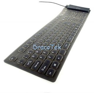 Full Sized Flexible Silicone Rubber Computer Keyboard