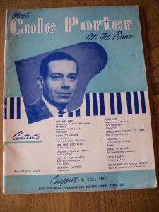 Vintage Cole Porter Piano Music Book Classics Show Tunes
