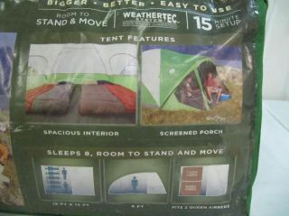 coleman evanston 8 screened tent 15 f x 12 f