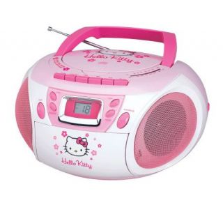 Hello Kitty KT2028A Stereo CD Boombox with Cassette Player   E248829