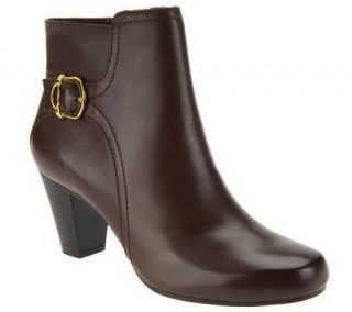 Clarks Bendables Sapphire Vesta Leather Side Zip Ankle Boots