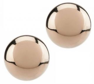 VicenzaGold Large Round Ball Stud Earrings 14K —