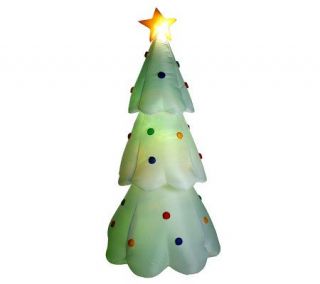 Airblown Christmas Tree with Color Changing Light Show Feature 