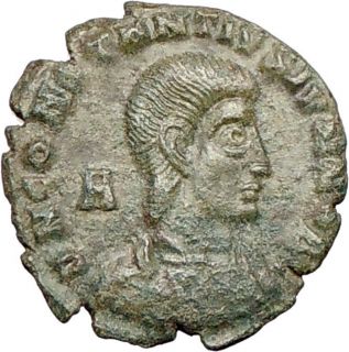 CONSTANTIUS GALLUS 351AD Roman Caesar AE2 Rare Ancient Coin BATTLE