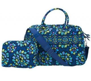 As Is Vera Bradley Signa ture Cotton Weekender —