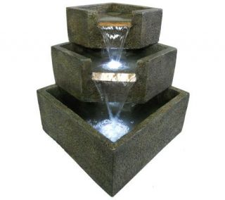 Cascadia Falls Electric Corner Fountain by Smart Garden —