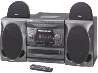RCA RP9368 Compact Bookshelf Stereo System with3 CD Changer — 