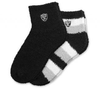 NFL Oakland Raiders Womens Slipper Socks   2 Pack —