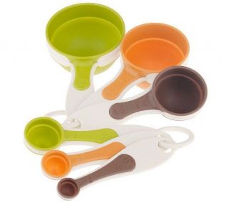 Flipper 6 piece Reversible Measuring Cup and Spoon Set by Trudeau 