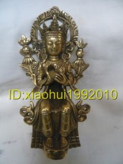 Tibet Collectible Brass Carved Buddha Statue ★★★★★
