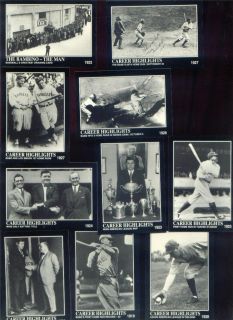 1992 Megacards The Babe Ruth Collection Partial Set 17 of 165 Cards