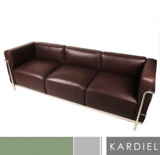 Le Corbusier LC3 Sofa 3 Seater Chair Loveseat Barcelona Brown Leather