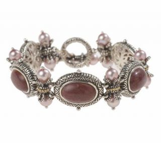 Barbara Bixby Antique Rose Jasper 7 3/4 Toggle Bracelet —