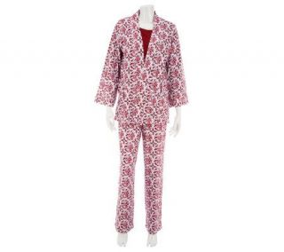 SleepIn by BedHead PJs Geo Mums 3 Piece Pajama Set   A230433