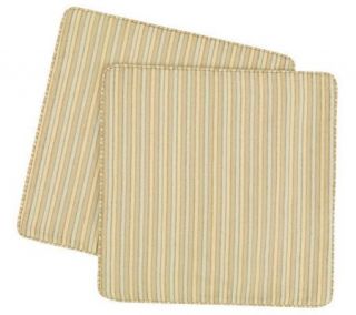 Sure Fit Set 2 Chenille Stripe Pillow SlipcoverShells —