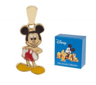 Disney Enamel Mickey Mouse Childrens Pendant, 14K —