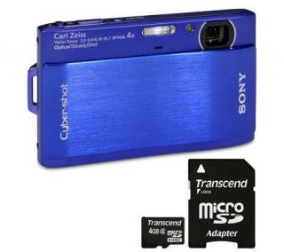 Sony Cyber shot DSC TX1 10MP Digital Camera   Blue —