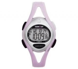 Timex Ladies Ironman Sports Watch   White/PinkBand —