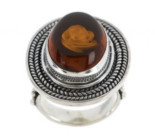Suarti Sterling Limited Edition Amber Rose Ring —
