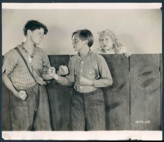 1930 Tom Sawyer Film Stars Jackie Coogan Mitzi Photo