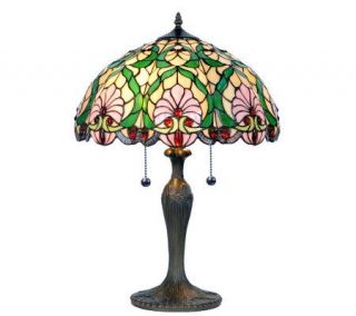 Tiffany Style Red Jewels 23 1/4 Table Lamp —