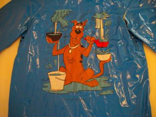 Vintage Scooby Doo Childs Hooded Plastic Raincoat Size 3 Late 70s