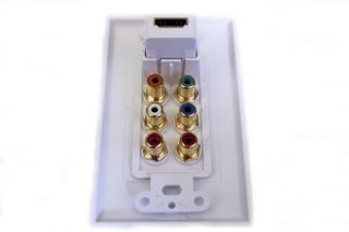Wall Plate HDMI Component Video Digital and Audio HDTV