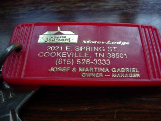 Howard Johnsons Cookeville TN Hotel key and fob