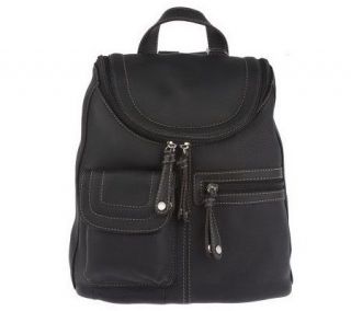 As Is Tignane llo Pebble Leather Backpack —