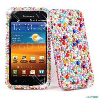  Touch 4G Galaxy S2 D710 New Multi Color Diamond Jewel Case Cove