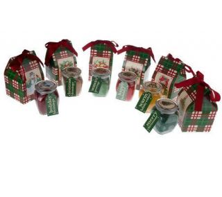 Set of 6 A Joy to Give Candles with GiftBoxes &Tags by Valerie