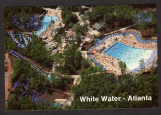  Water Amusement Park Atlanta Georgia Now Six Flags Postcard