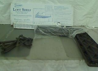Suncast Shed Accessory Kit with Corner Shelf Loft Bracket with Hooks