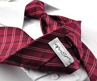 Silk Tie Colored Checker Jacquard Woven Mens Neckties